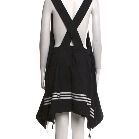 Y-3 Adidas Black Dress with Striped Detail - Picture 2 of 6